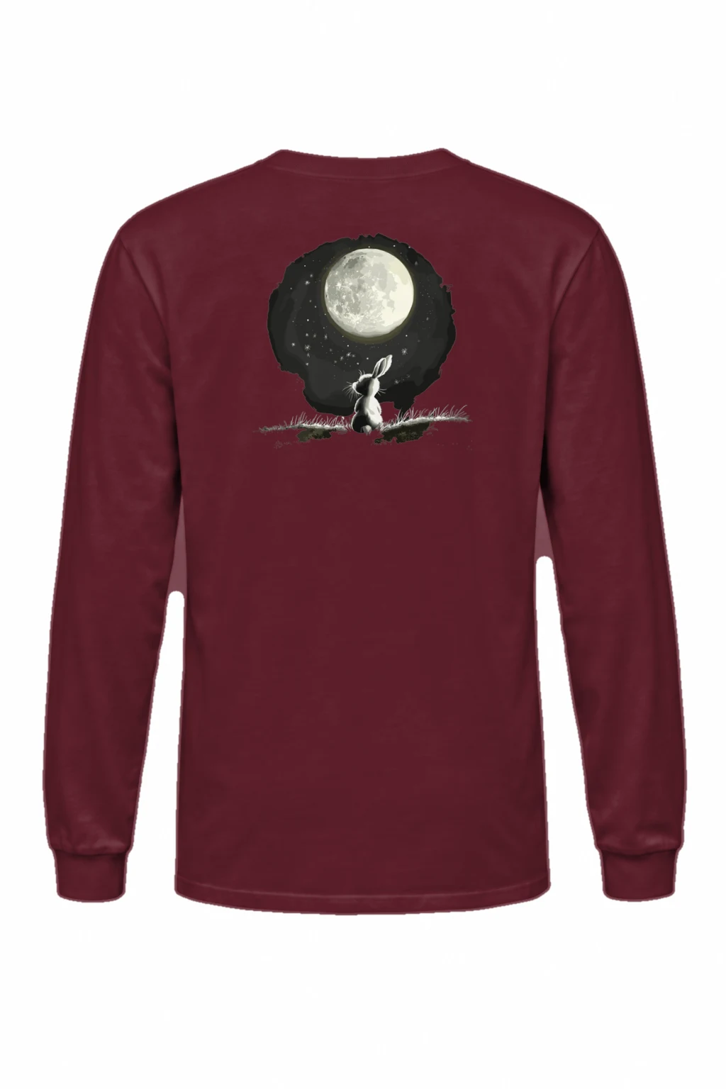 "Moonlit Rabbit" Unisex Longsleeve T-shirt | Gildan 2400