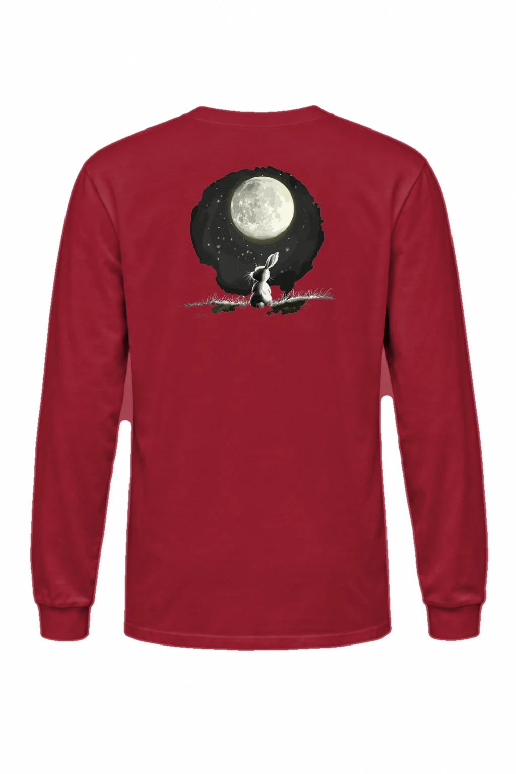 "Moonlit Rabbit" Unisex Longsleeve T-shirt | Gildan 2400