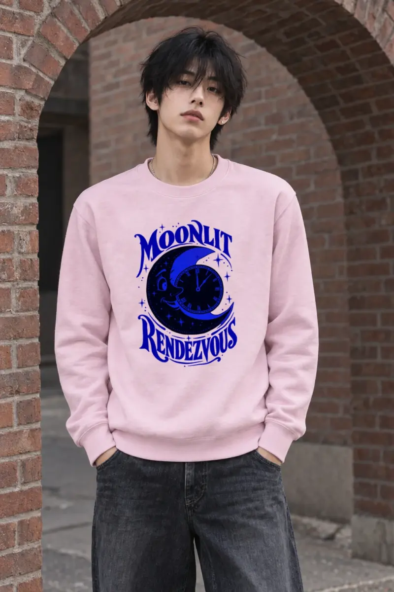 "Moonlit Rendezvous" Heavy Blend Unisex Crewneck Sweatshirt