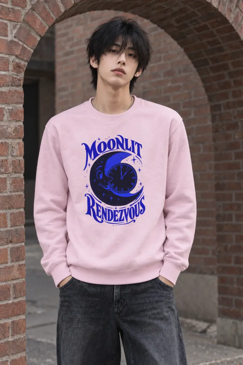 "Moonlit Rendezvous" Heavy Blend Unisex Crewneck Sweatshirt