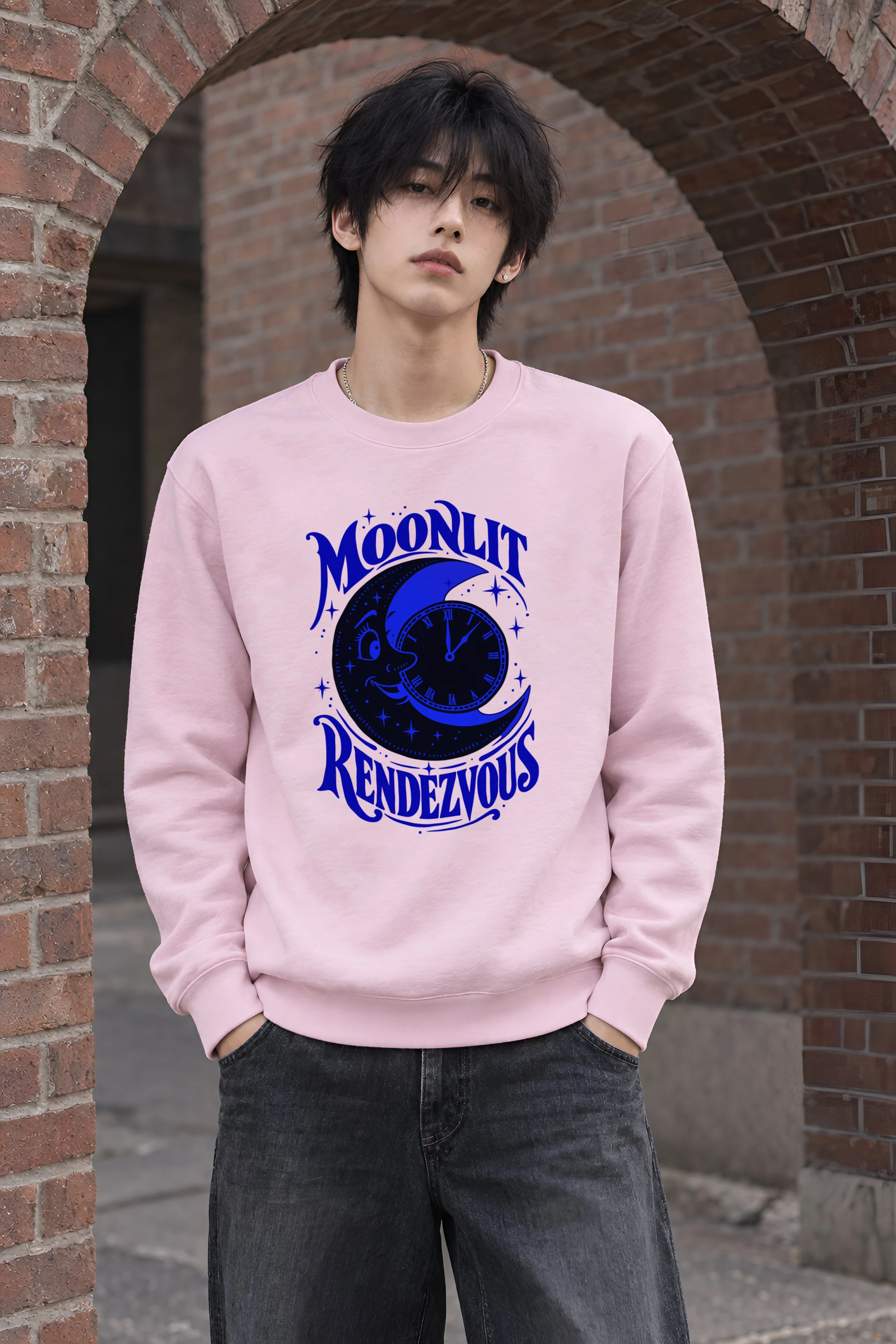"Moonlit Rendezvous" Heavy Blend Unisex Crewneck Sweatshirt