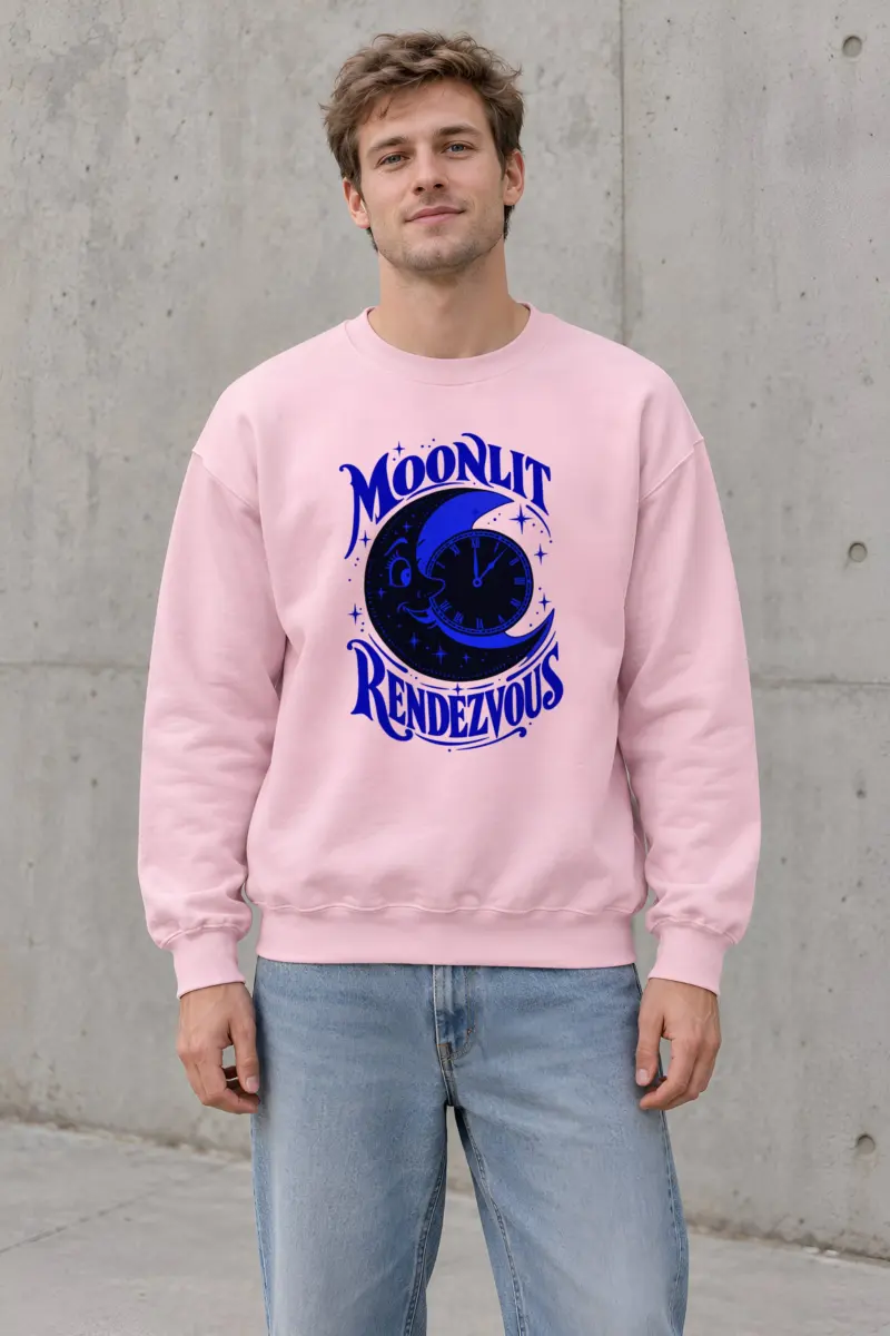 "Moonlit Rendezvous" Heavy Blend Unisex Crewneck Sweatshirt