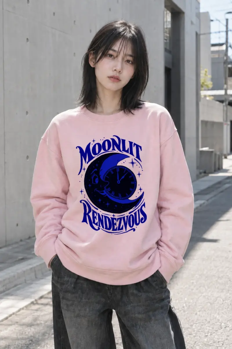 "Moonlit Rendezvous" Heavy Blend Unisex Crewneck Sweatshirt | Gildan 18000
