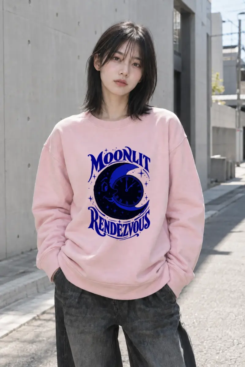"Moonlit Rendezvous" Heavy Blend Unisex Crewneck Sweatshirt | Gildan 18000