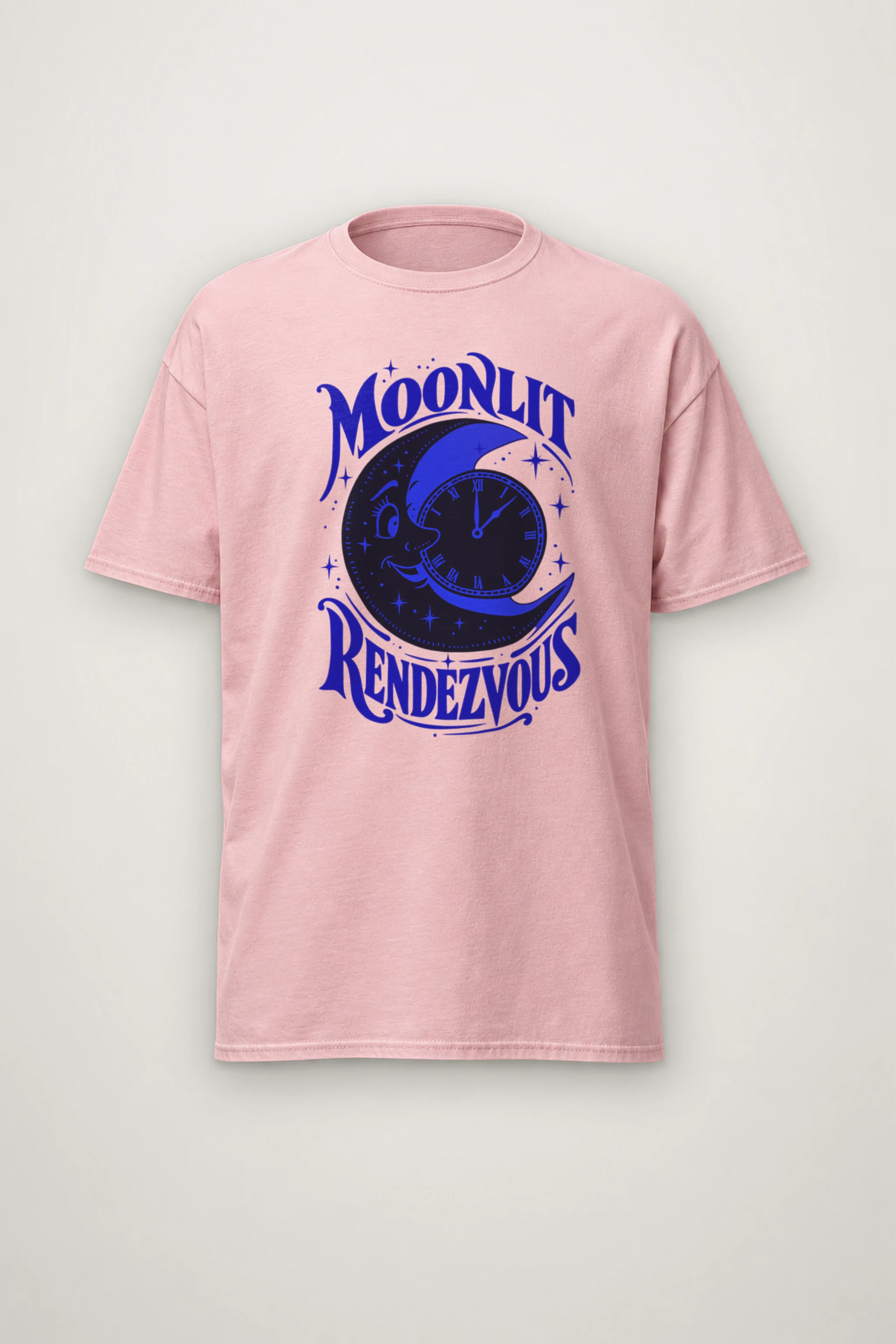 "Moonlit Rendezvous" Heavyweight Unisex Crewneck T-shirt