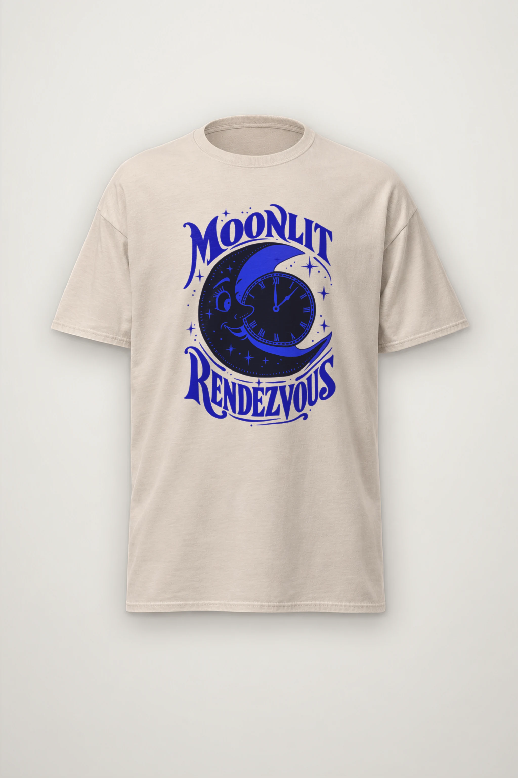 "Moonlit Rendezvous" Heavyweight Unisex Crewneck T-shirt