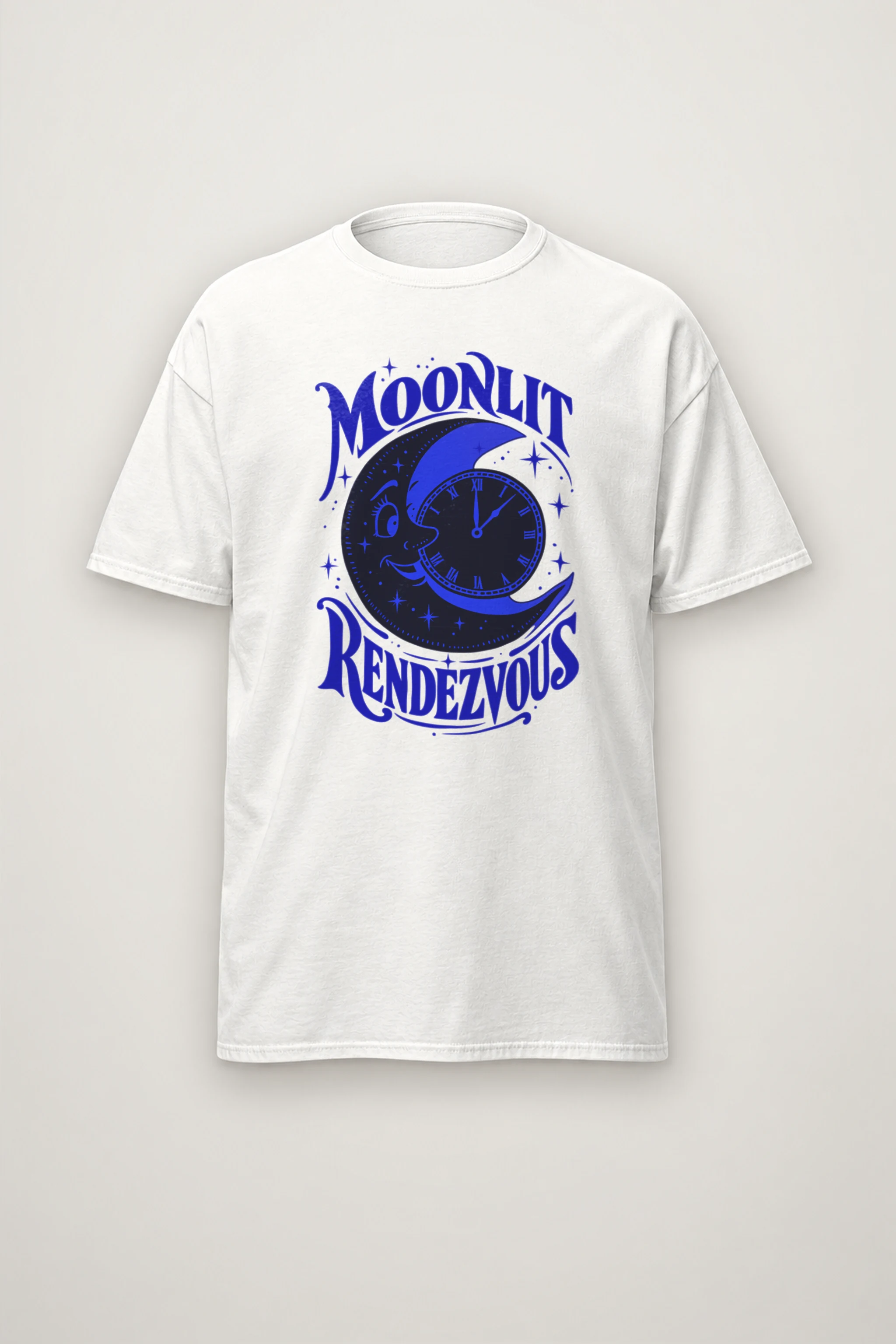 "Moonlit Rendezvous" Heavyweight Unisex Crewneck T-shirt