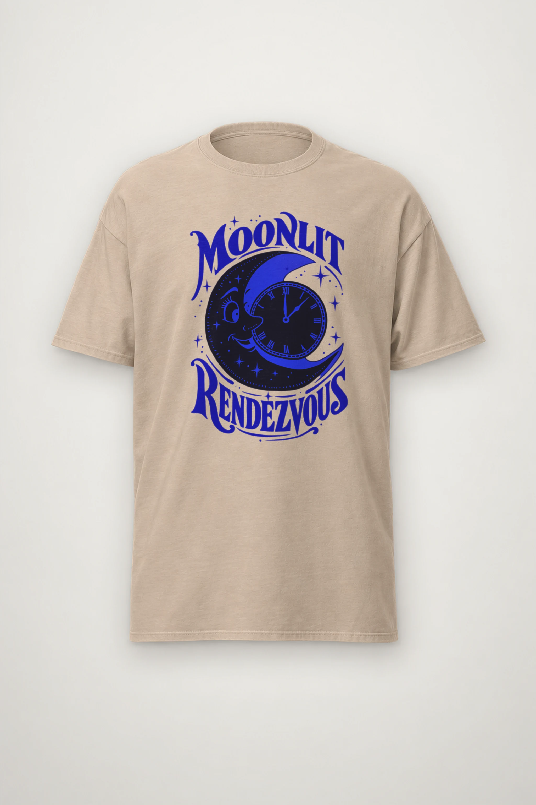 "Moonlit Rendezvous" Heavyweight Unisex Crewneck T-shirt