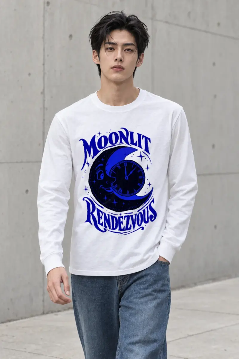 "Moonlit Rendezvous" Unisex Longsleeve T-shirt
