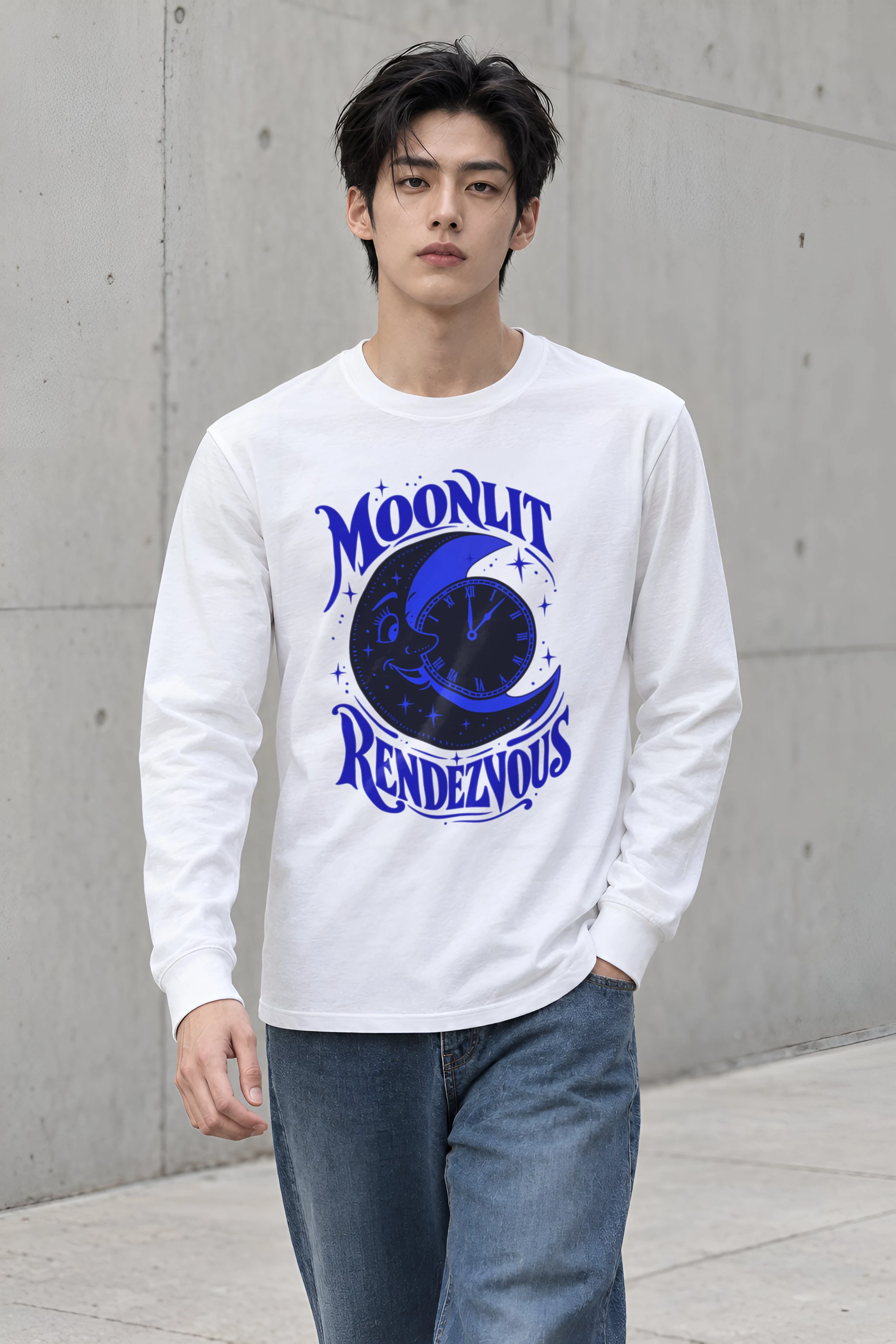 "Moonlit Rendezvous" Unisex Longsleeve T-shirt
