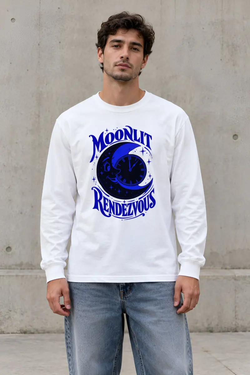 "Moonlit Rendezvous" Unisex Longsleeve T-shirt