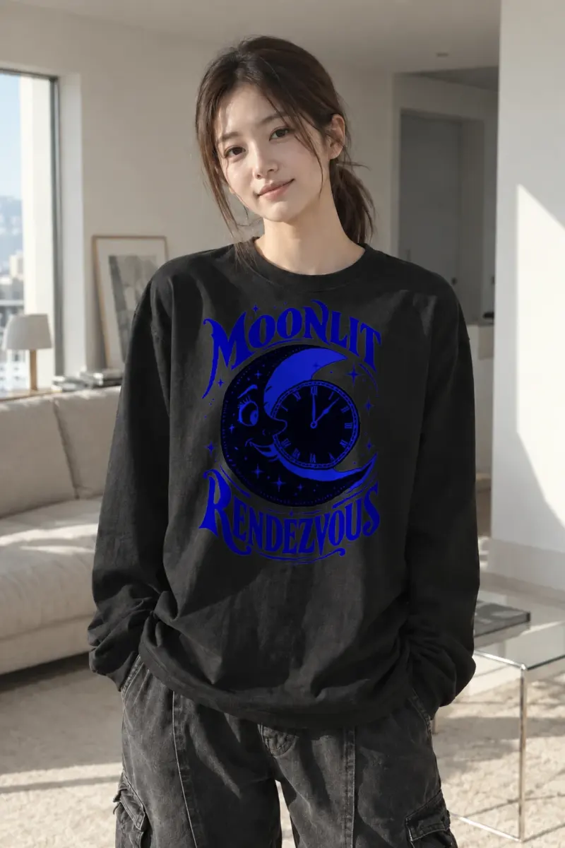 "Moonlit Rendezvous" Unisex Longsleeve T-shirt | Gildan 2400