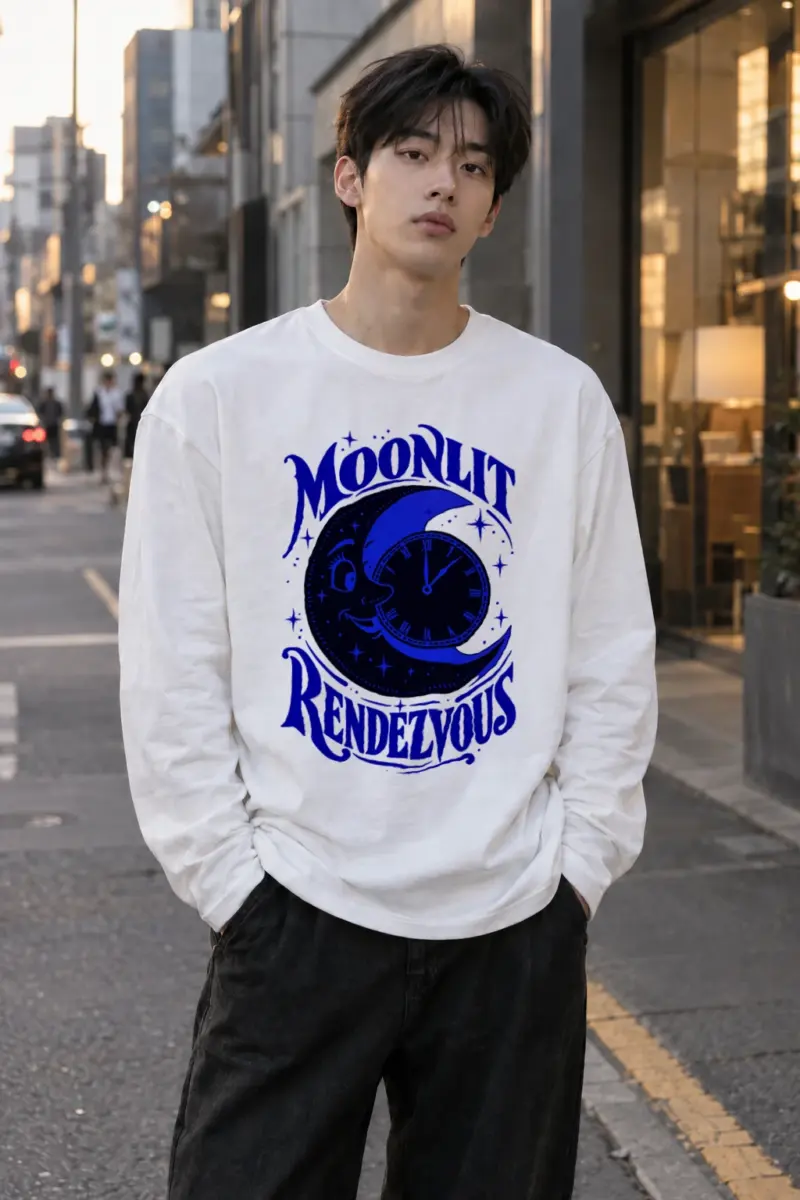 "Moonlit Rendezvous" Unisex Longsleeve T-shirt | Gildan 2400