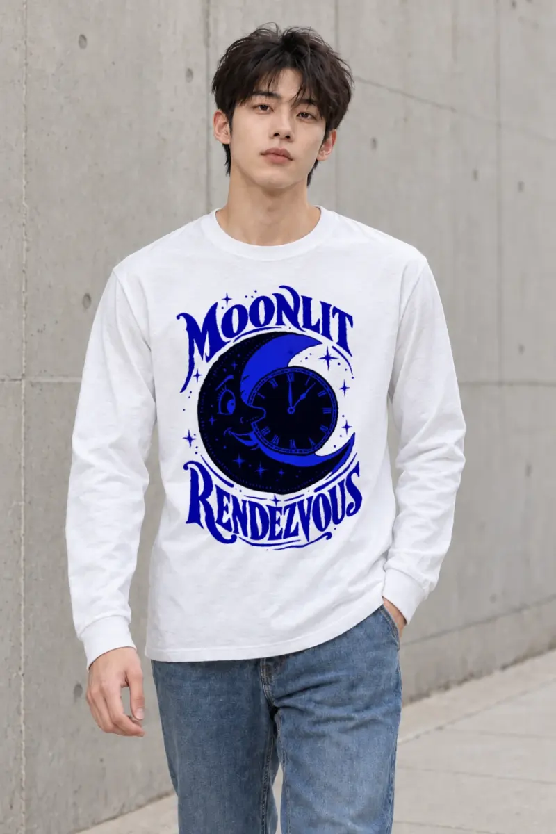 "Moonlit Rendezvous" Unisex Longsleeve T-shirt | Gildan 2400
