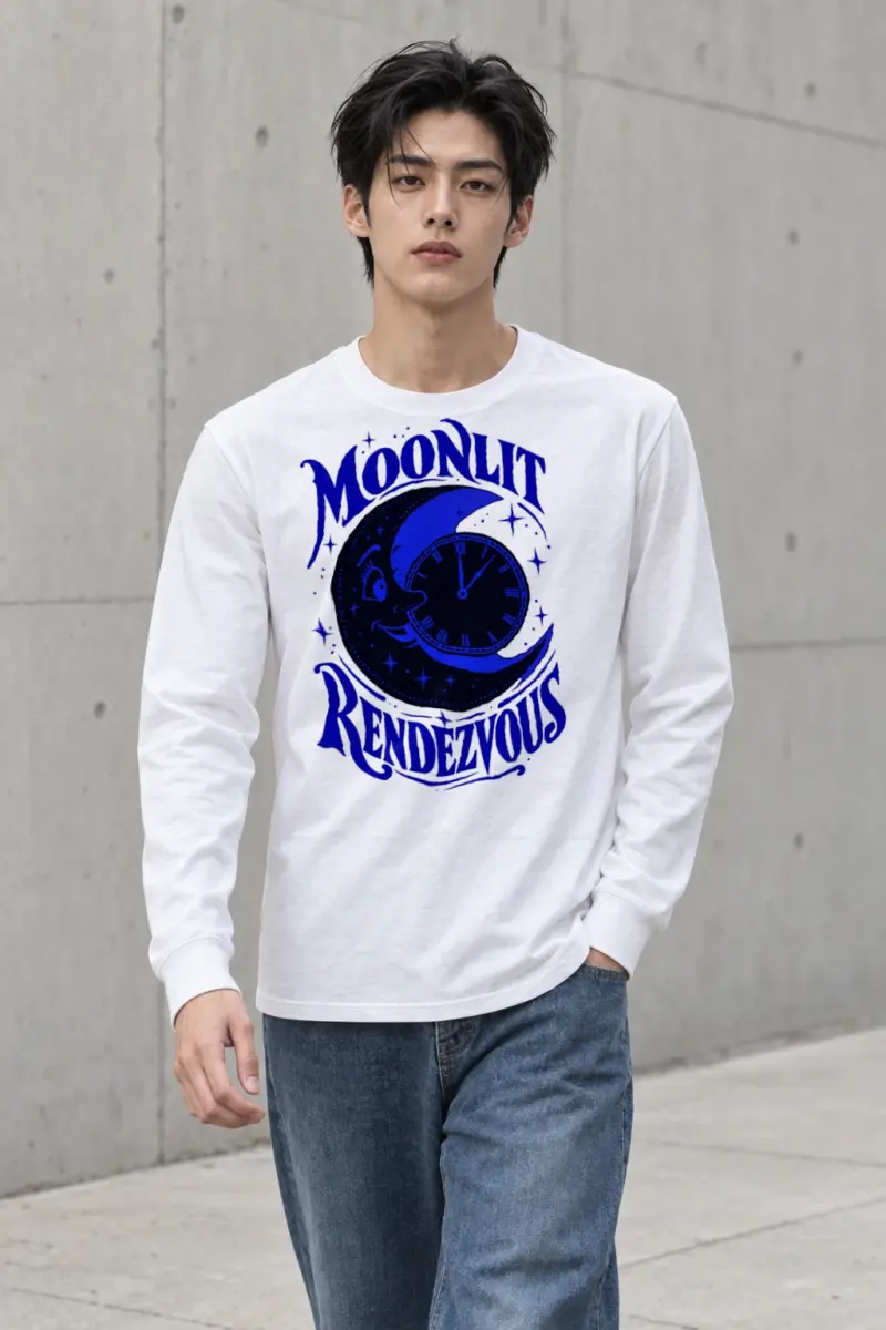 "Moonlit Rendezvous" Unisex Longsleeve T-shirt