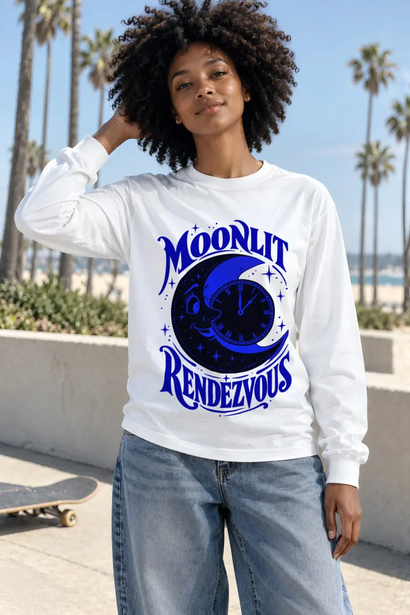 "Moonlit Rendezvous" Unisex Longsleeve T-shirt