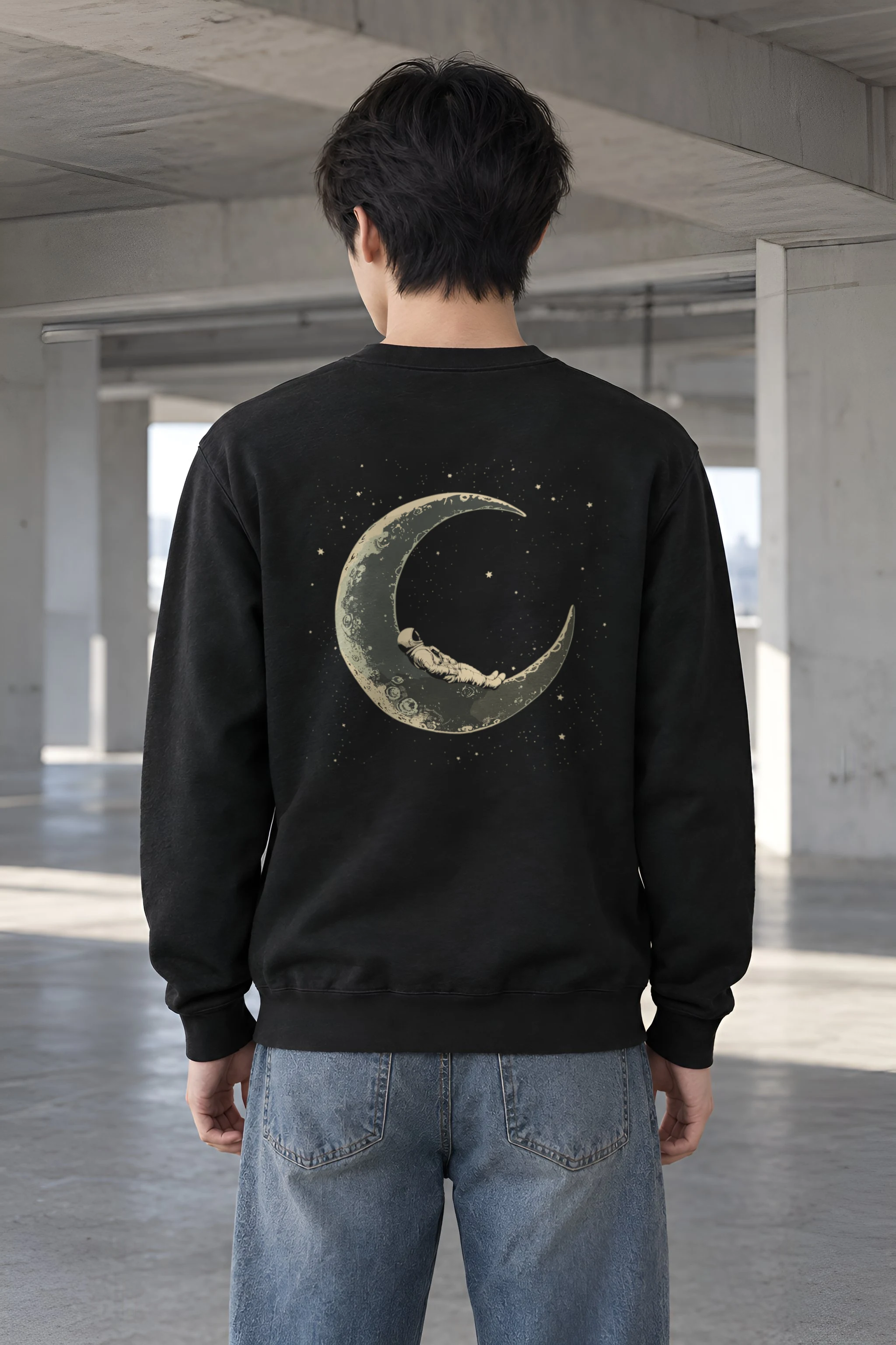 "Moonlit Slumber" Heavy Blend Unisex Crewneck Sweatshirt