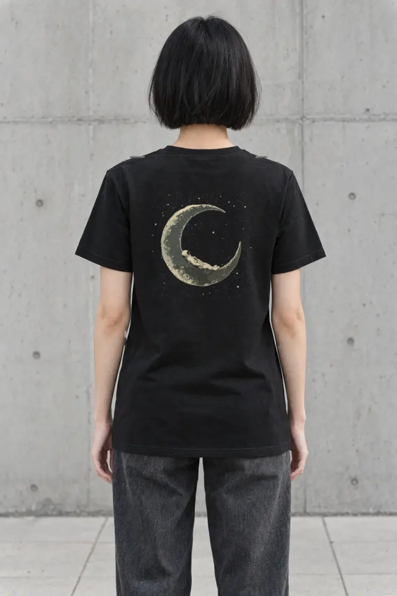 "Moonlit Slumber" Heavyweight Unisex Crewneck T-shirt