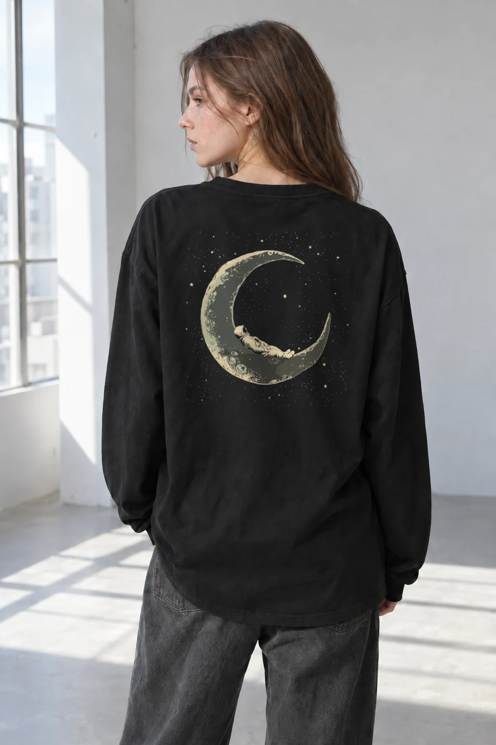 "Moonlit Slumber" Unisex Longsleeve T-shirt | Gildan 2400