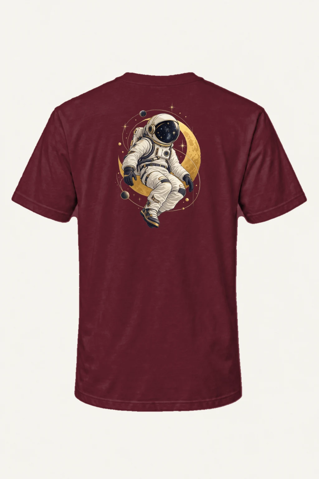 "Moonlit Star Collector" Heavyweight Unisex Crewneck T-shirt | Gildan 5000