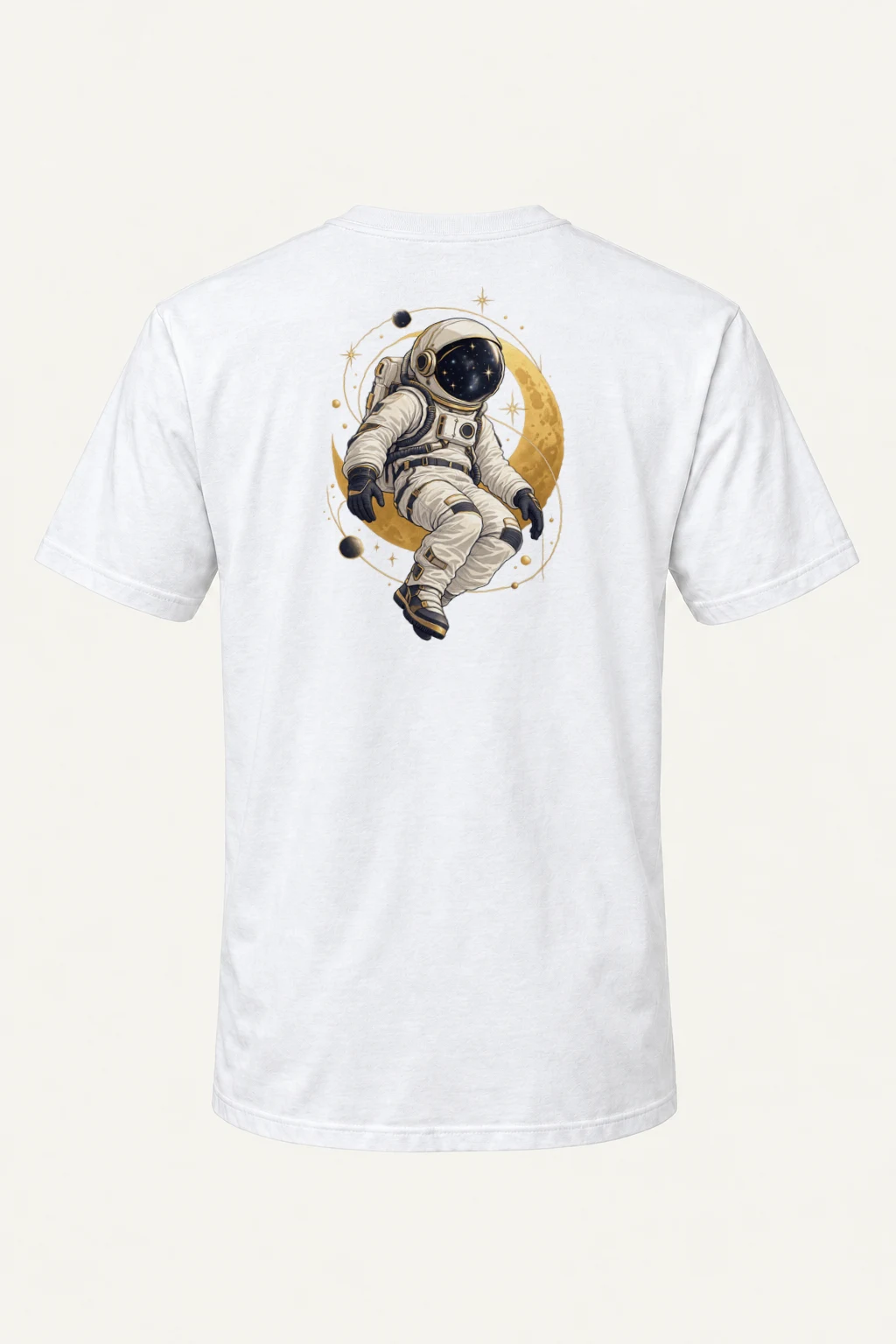 "Moonlit Star Collector" Heavyweight Unisex Crewneck T-shirt | Gildan 5000