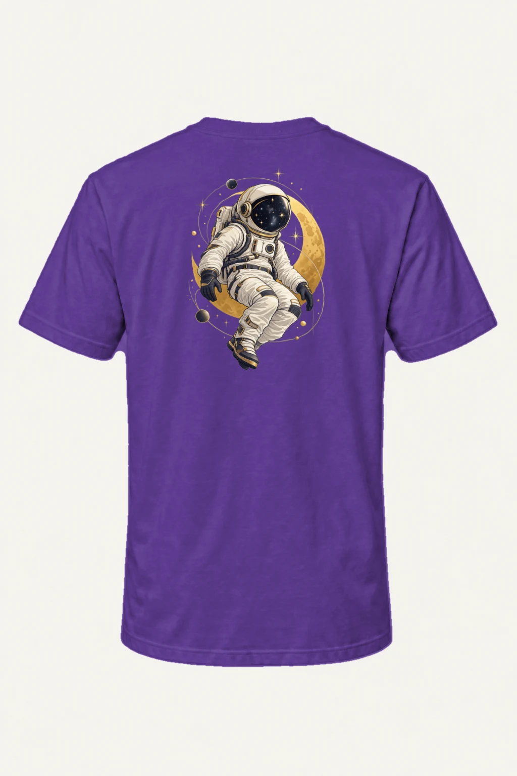 "Moonlit Star Collector" Heavyweight Unisex Crewneck T-shirt | Gildan 5000