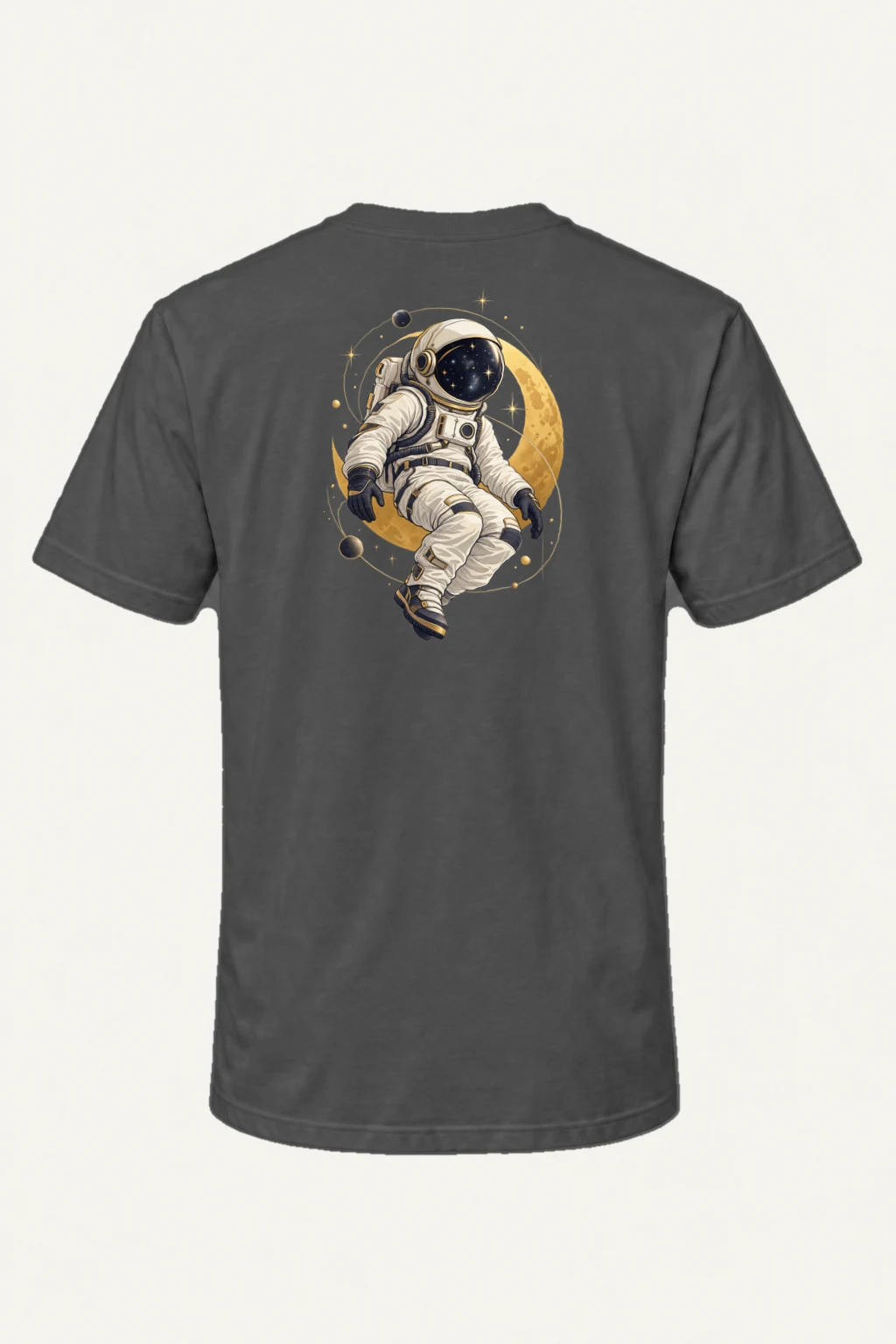 "Moonlit Star Collector" Heavyweight Unisex Crewneck T-shirt | Gildan 5000