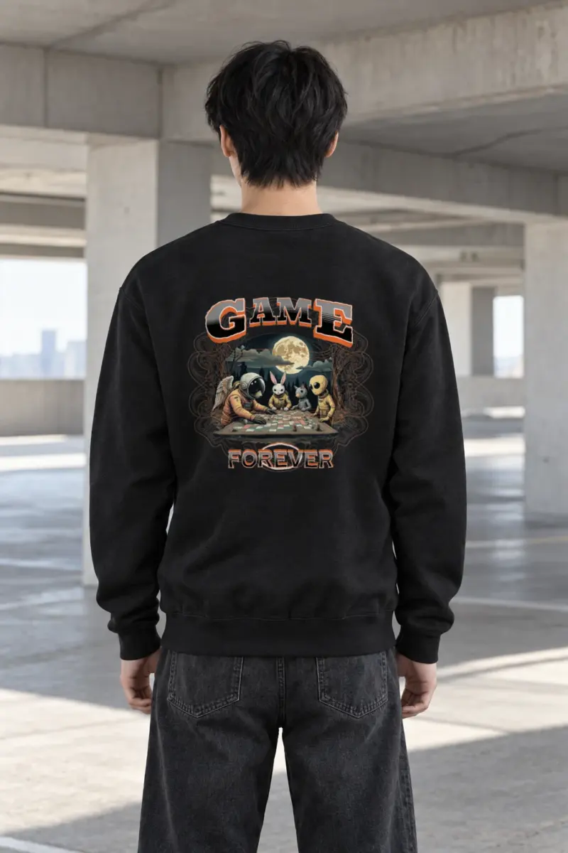 "Moonlit Tabletop Club" Heavy Blend Unisex Crewneck Sweatshirt | Gildan 18000