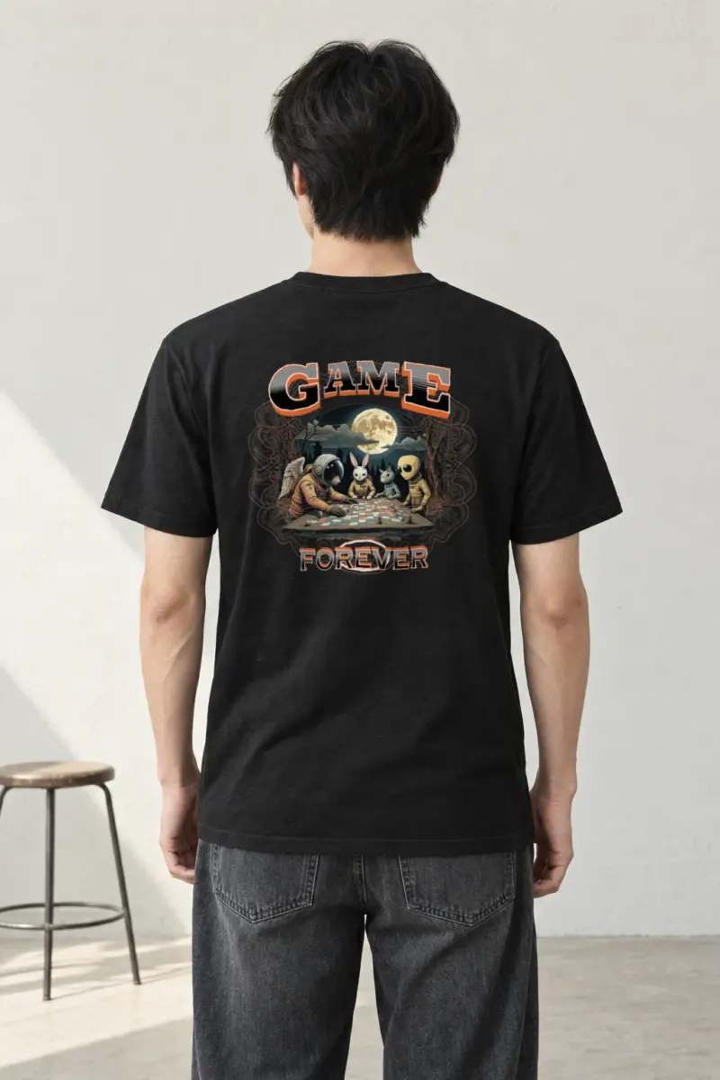 "Moonlit Tabletop" Heavyweight Unisex Crewneck T-shirt