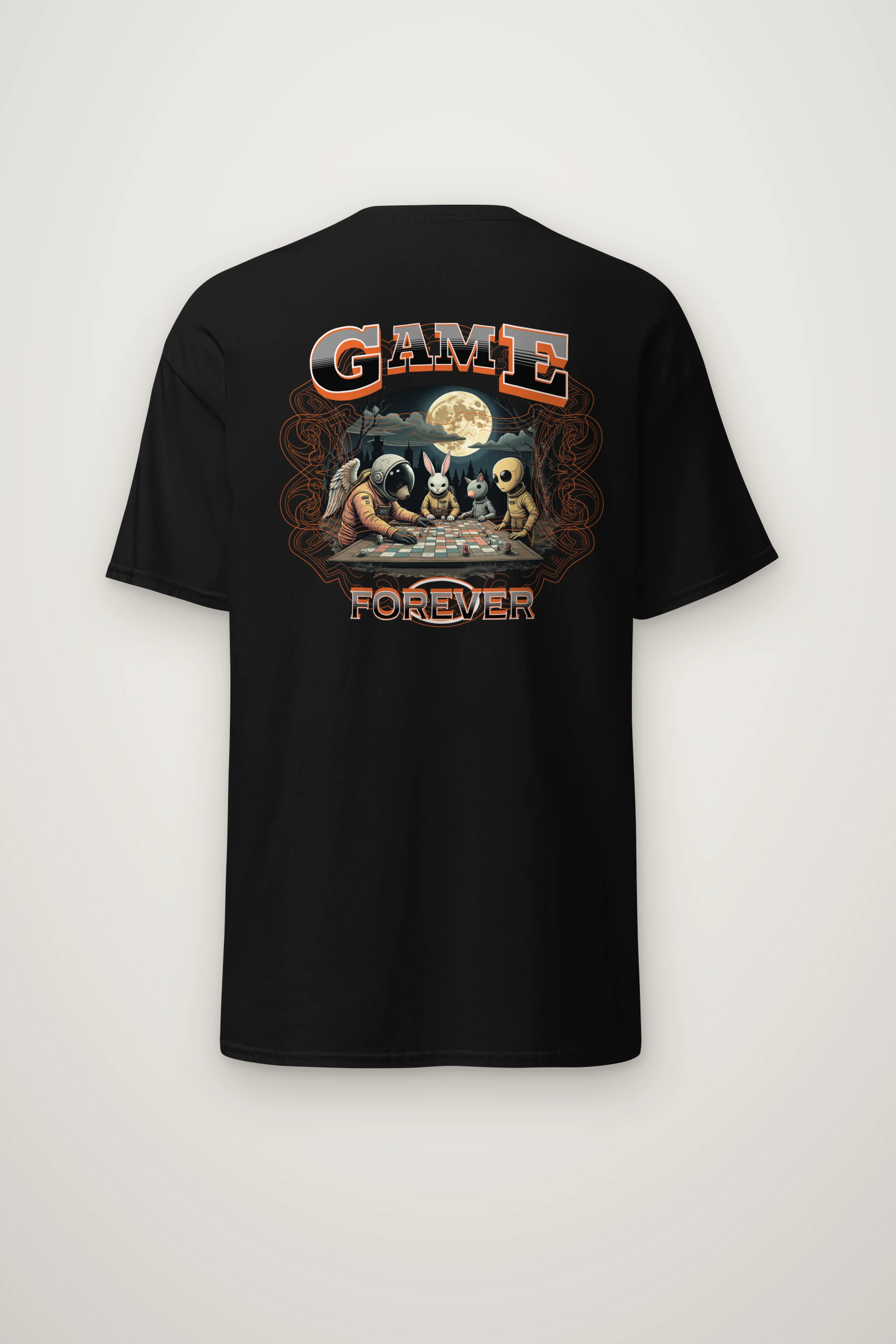 "Moonlit Tabletop" Heavyweight Unisex Crewneck T-shirt