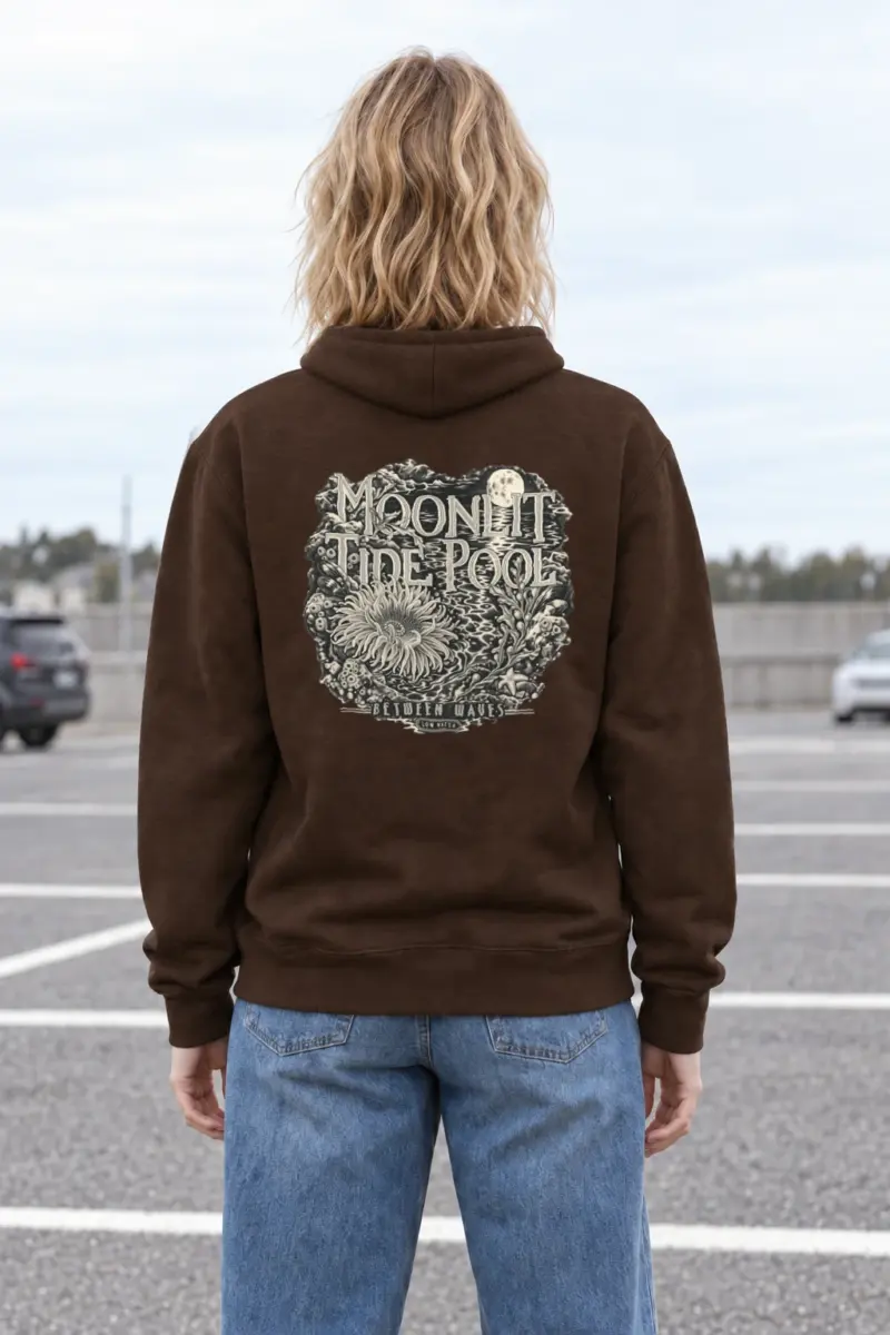 "Moonlit Tide Pool" Heavy Blend Unisex Pullover Hoodie