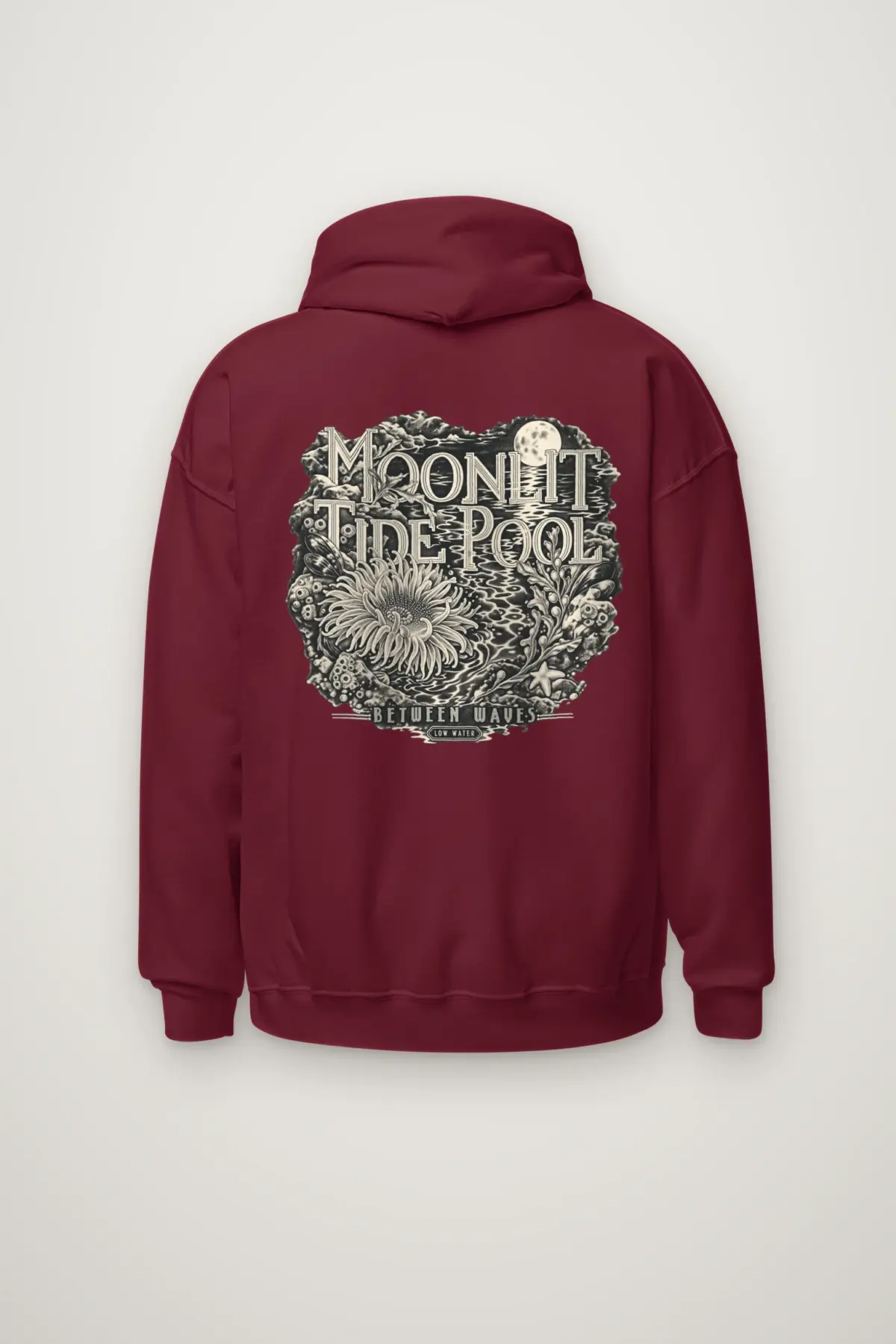 "Moonlit Tide Pool" Heavy Blend Unisex Pullover Hoodie