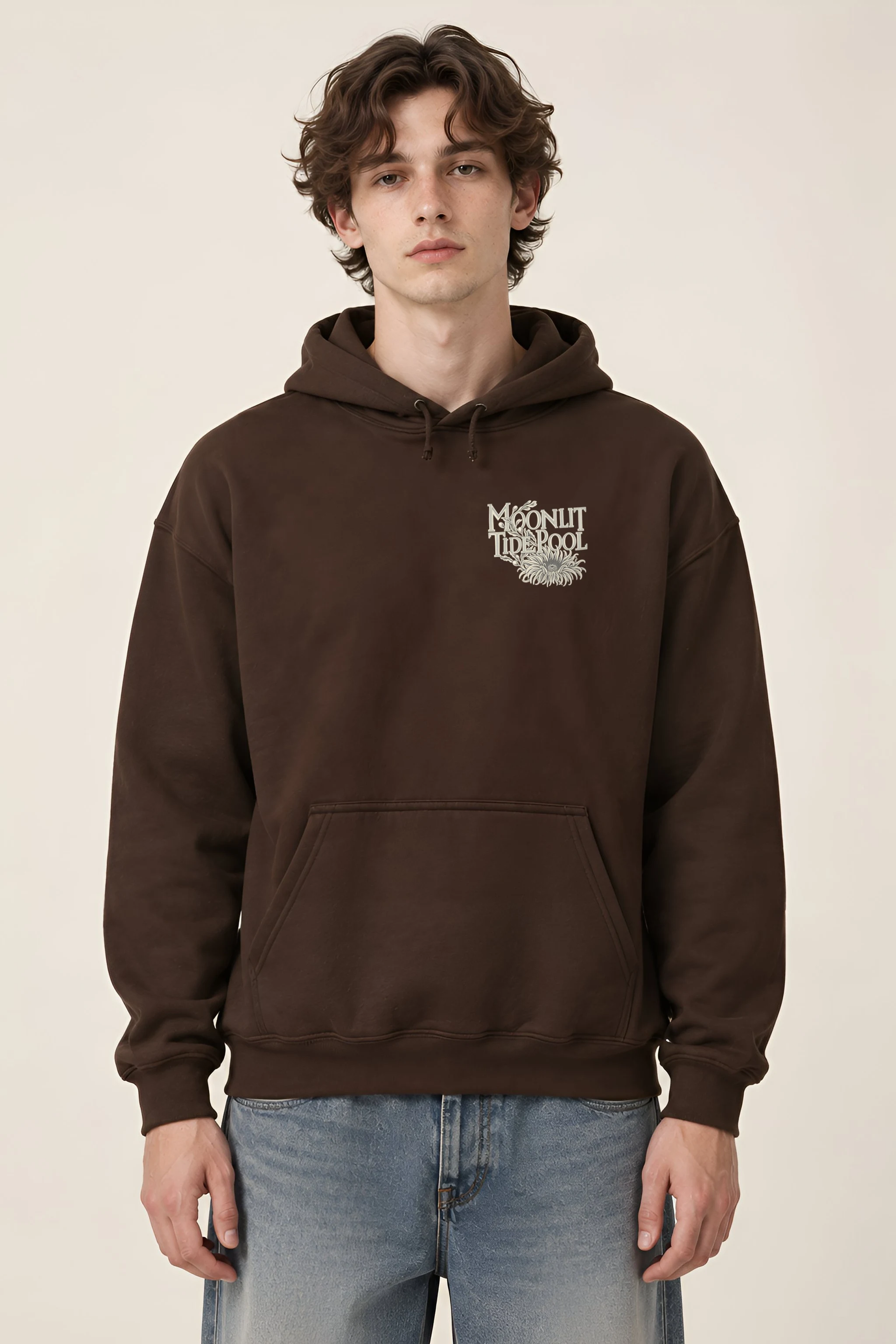 "Moonlit Tide Pool" Heavy Blend Unisex Pullover Hoodie