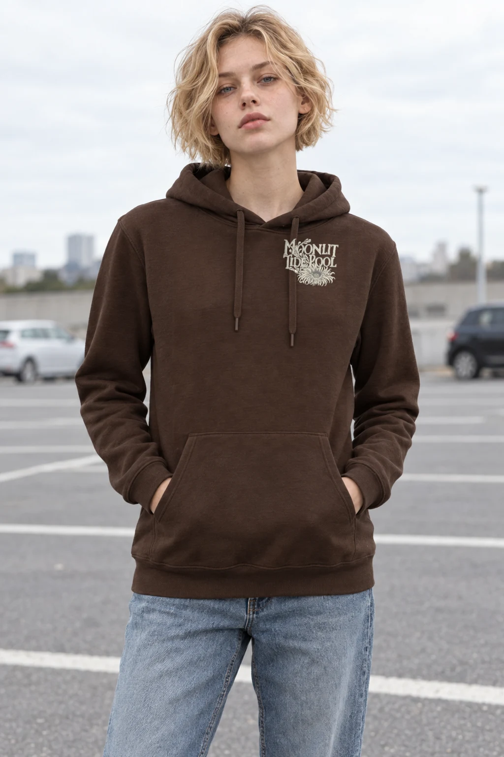 "Moonlit Tide Pool" Heavy Blend Unisex Pullover Hoodie