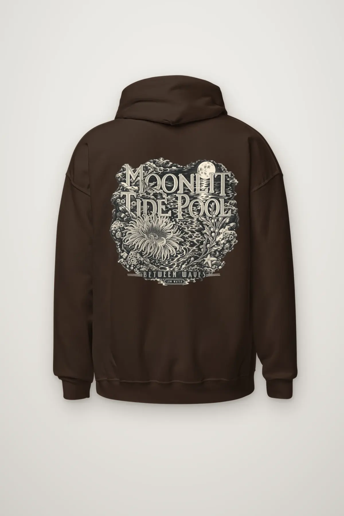 "Moonlit Tide Pool" Heavy Blend Unisex Pullover Hoodie