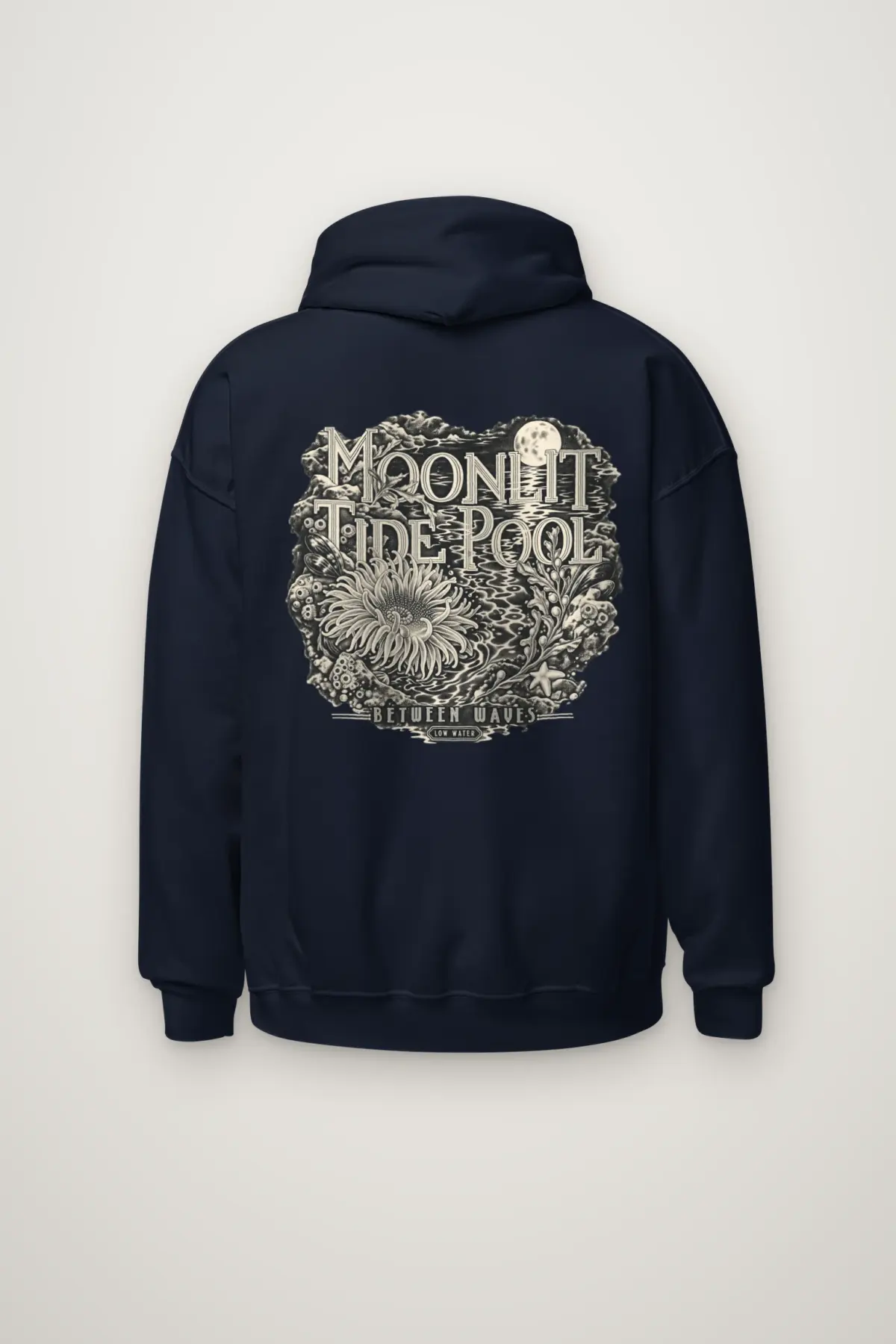 "Moonlit Tide Pool" Heavy Blend Unisex Pullover Hoodie