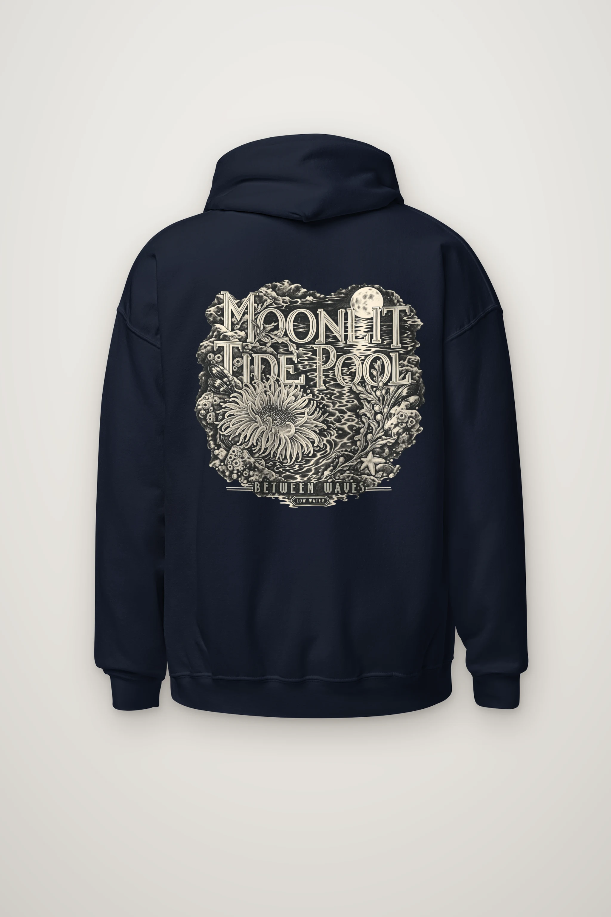 "Moonlit Tide Pool" Heavy Blend Unisex Pullover Hoodie