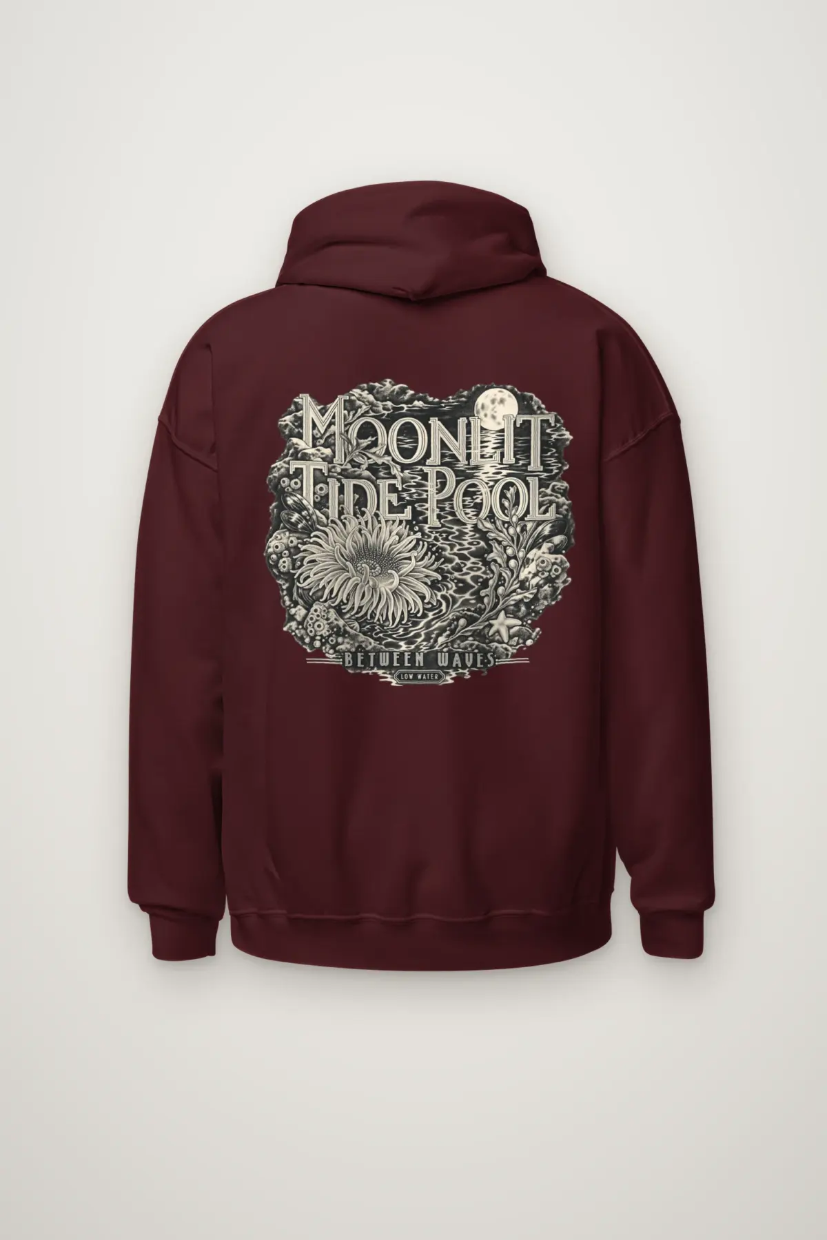 "Moonlit Tide Pool" Heavy Blend Unisex Pullover Hoodie