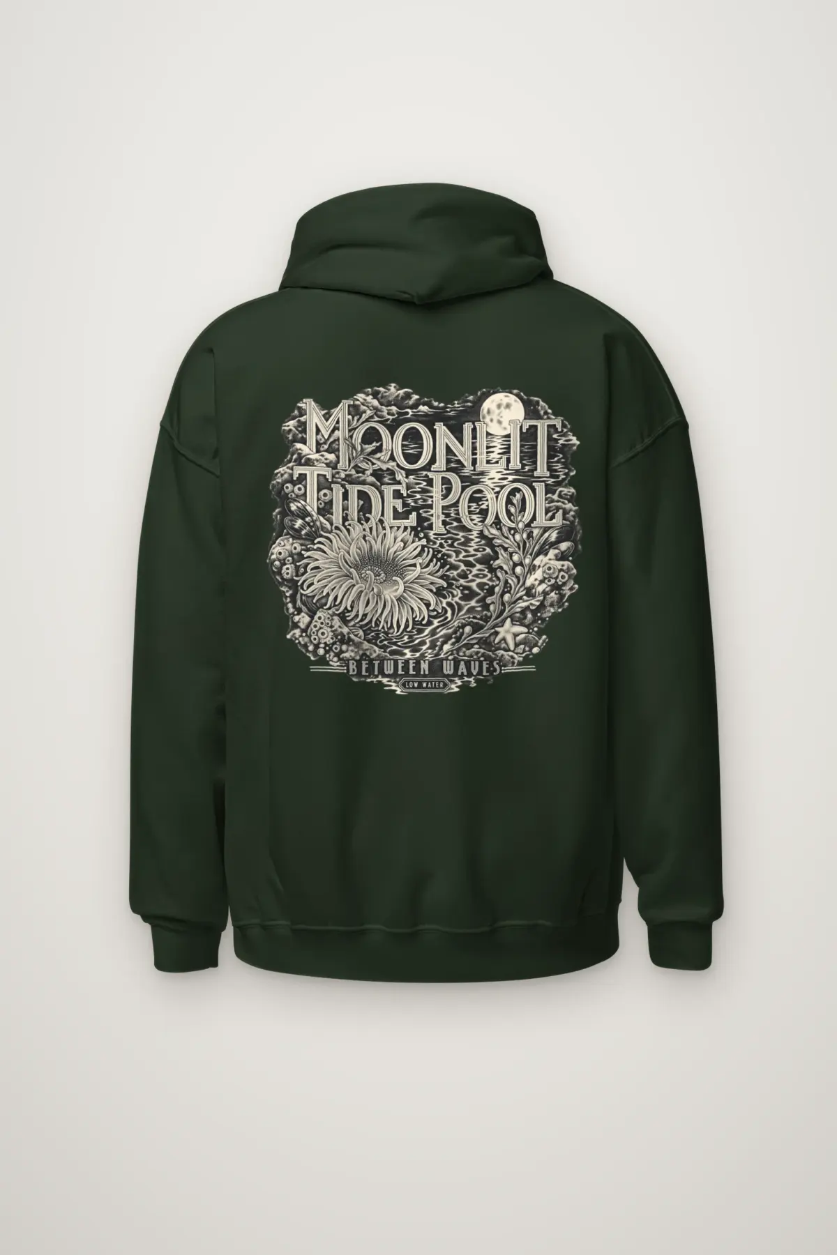 "Moonlit Tide Pool" Heavy Blend Unisex Pullover Hoodie