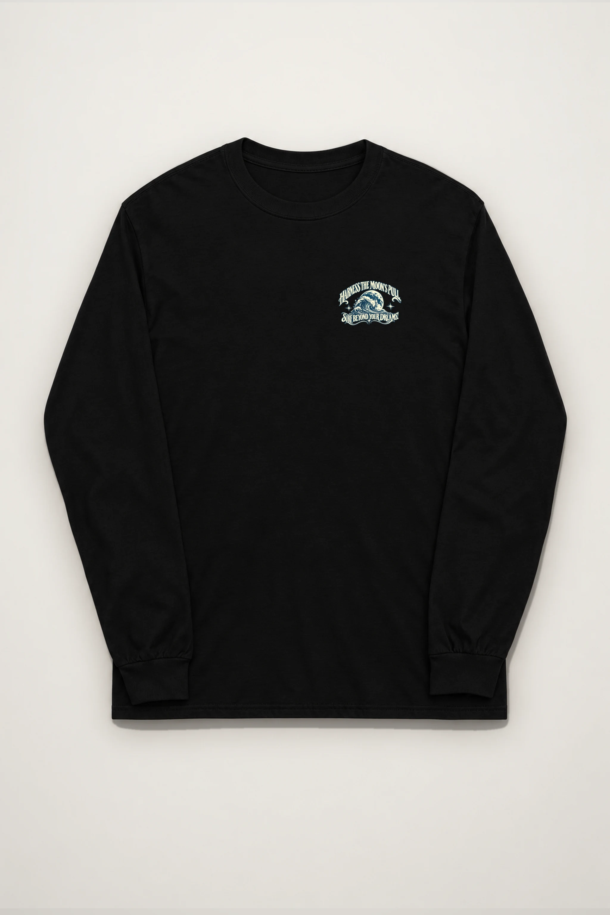 "Moonlit Wave Rider" Unisex Longsleeve T-shirt