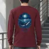 "Moonlit Whale Drift" Unisex Longsleeve T-shirt