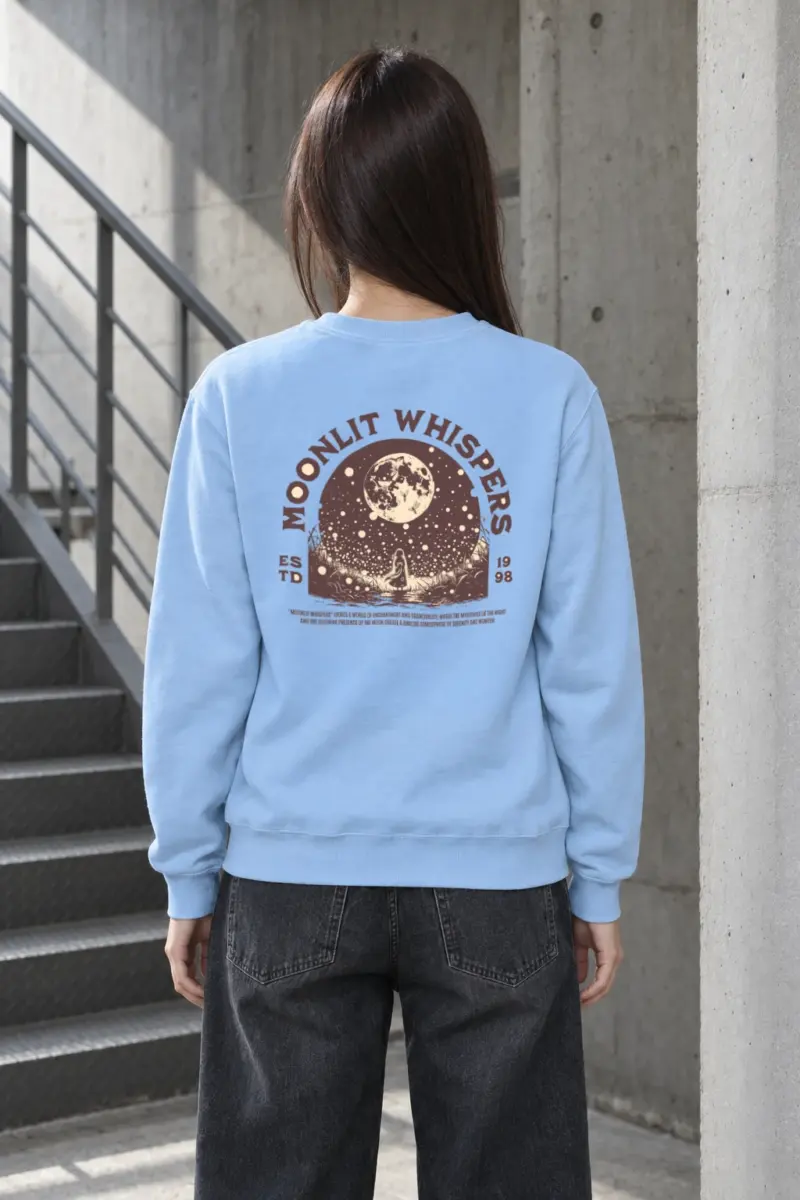 "Moonlit Whispers" Heavy Blend Unisex Crewneck Sweatshirt