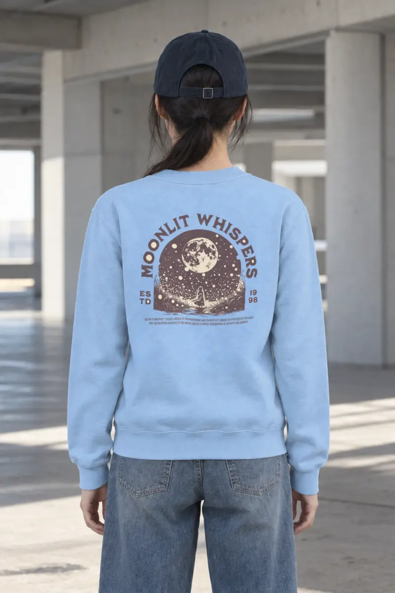 "Moonlit Whispers" Heavy Blend Unisex Crewneck Sweatshirt