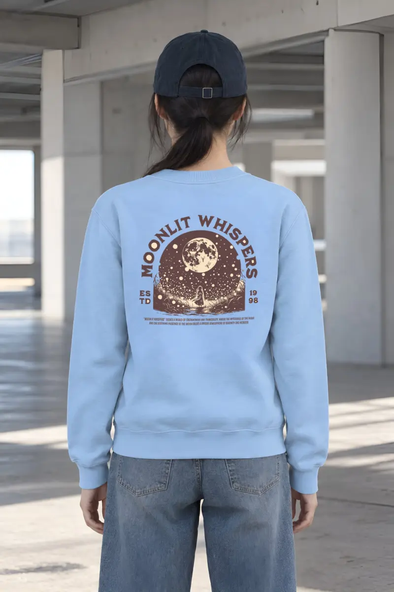 "Moonlit Whispers" Heavy Blend Unisex Crewneck Sweatshirt