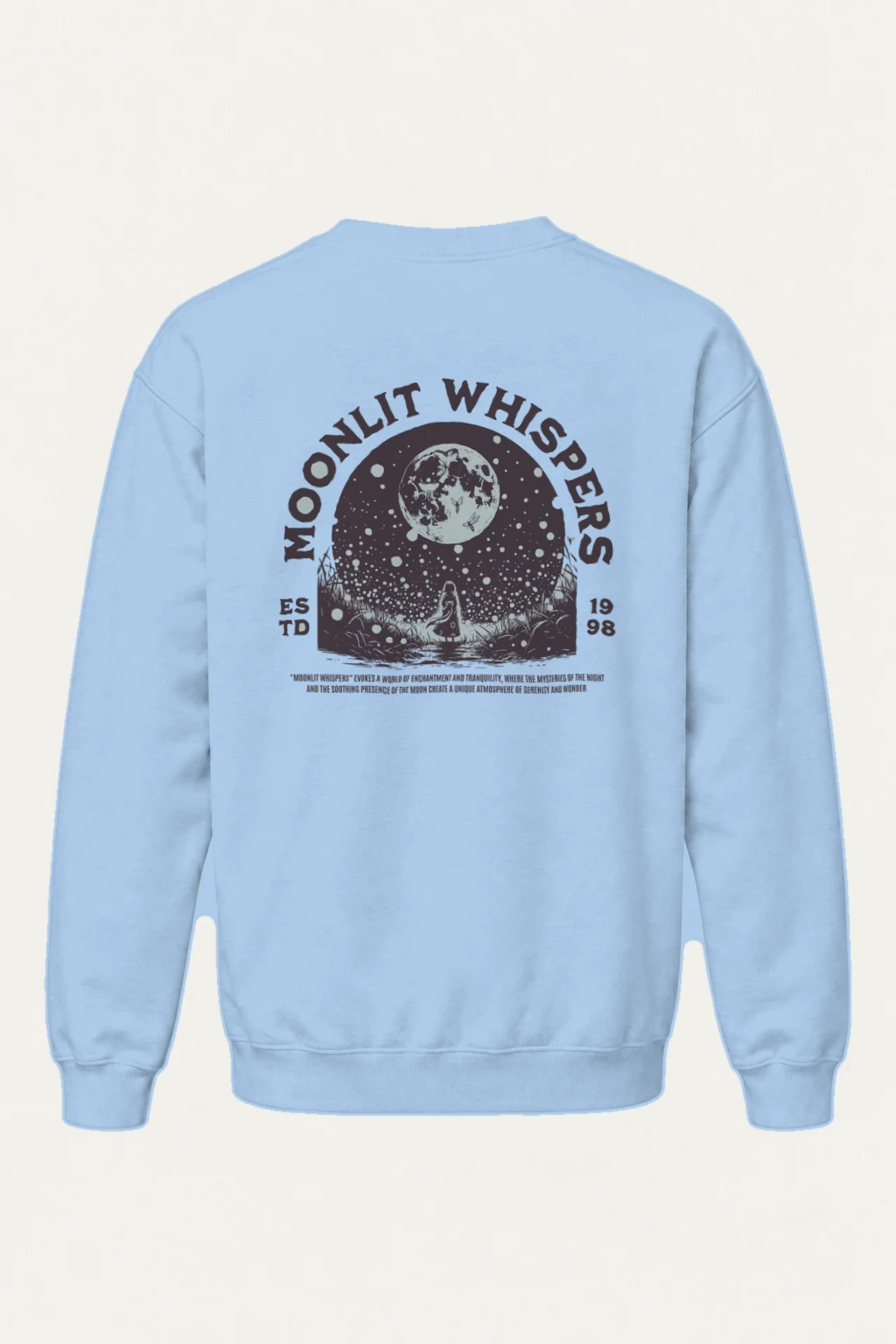 "Moonlit Whispers" Heavy Blend Unisex Crewneck Sweatshirt | Gildan 18000