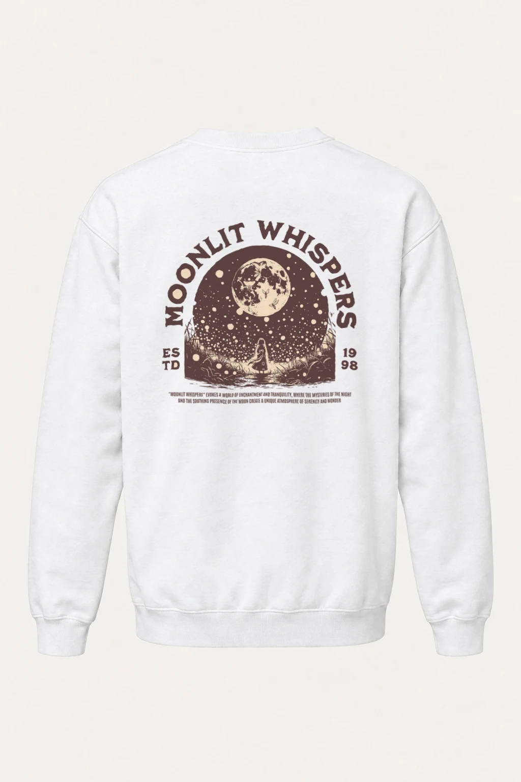 "Moonlit Whispers" Heavy Blend Unisex Crewneck Sweatshirt | Gildan 18000