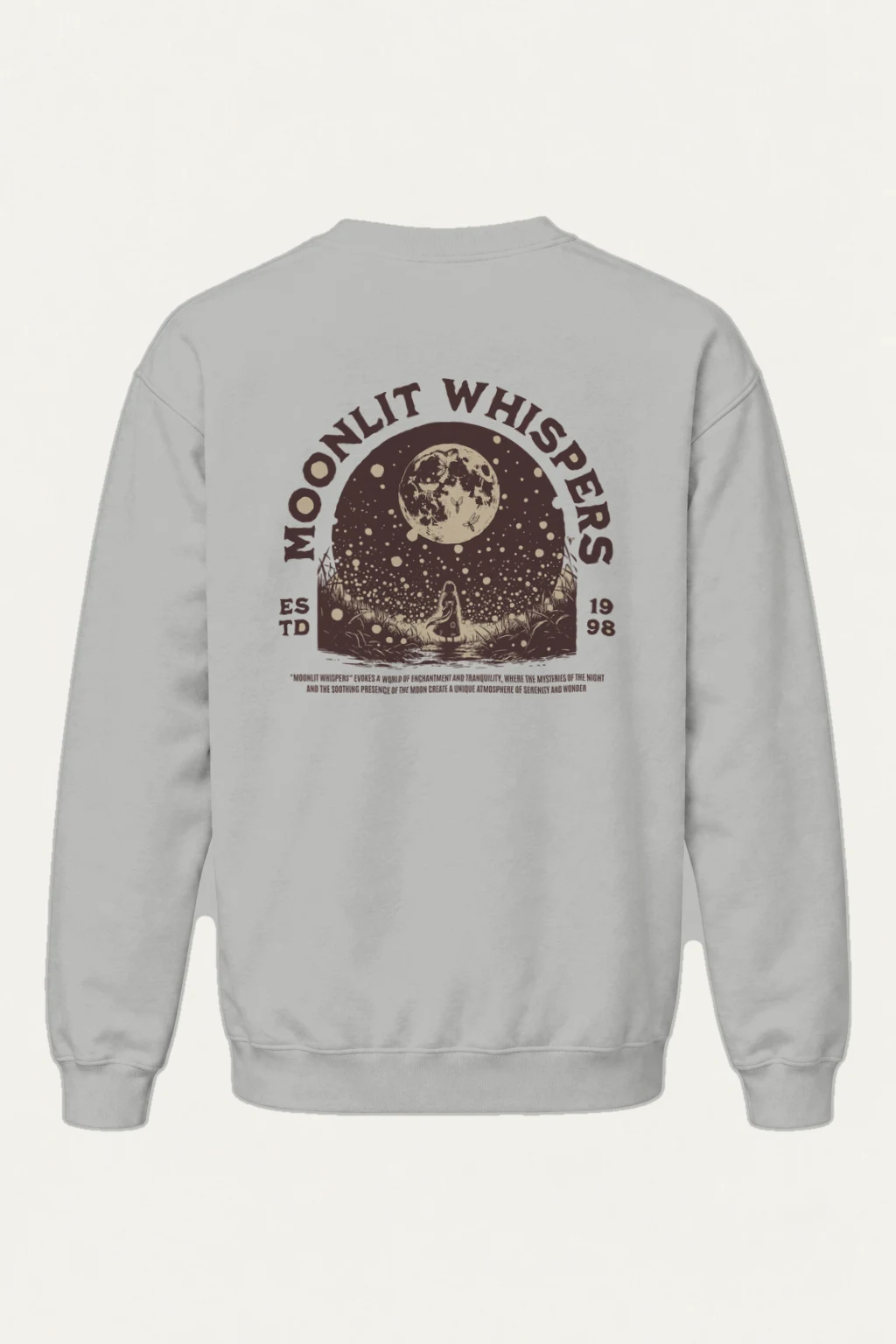 "Moonlit Whispers" Heavy Blend Unisex Crewneck Sweatshirt | Gildan 18000