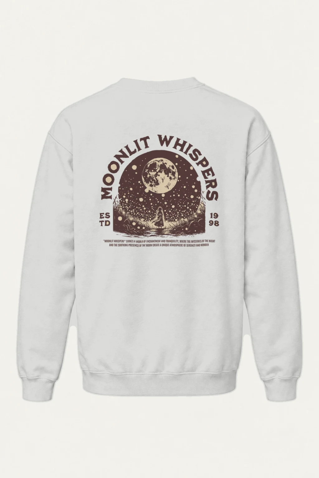 "Moonlit Whispers" Heavy Blend Unisex Crewneck Sweatshirt | Gildan 18000