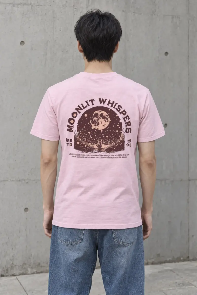 "Moonlit Whispers" Heavyweight Unisex Crewneck T-shirt