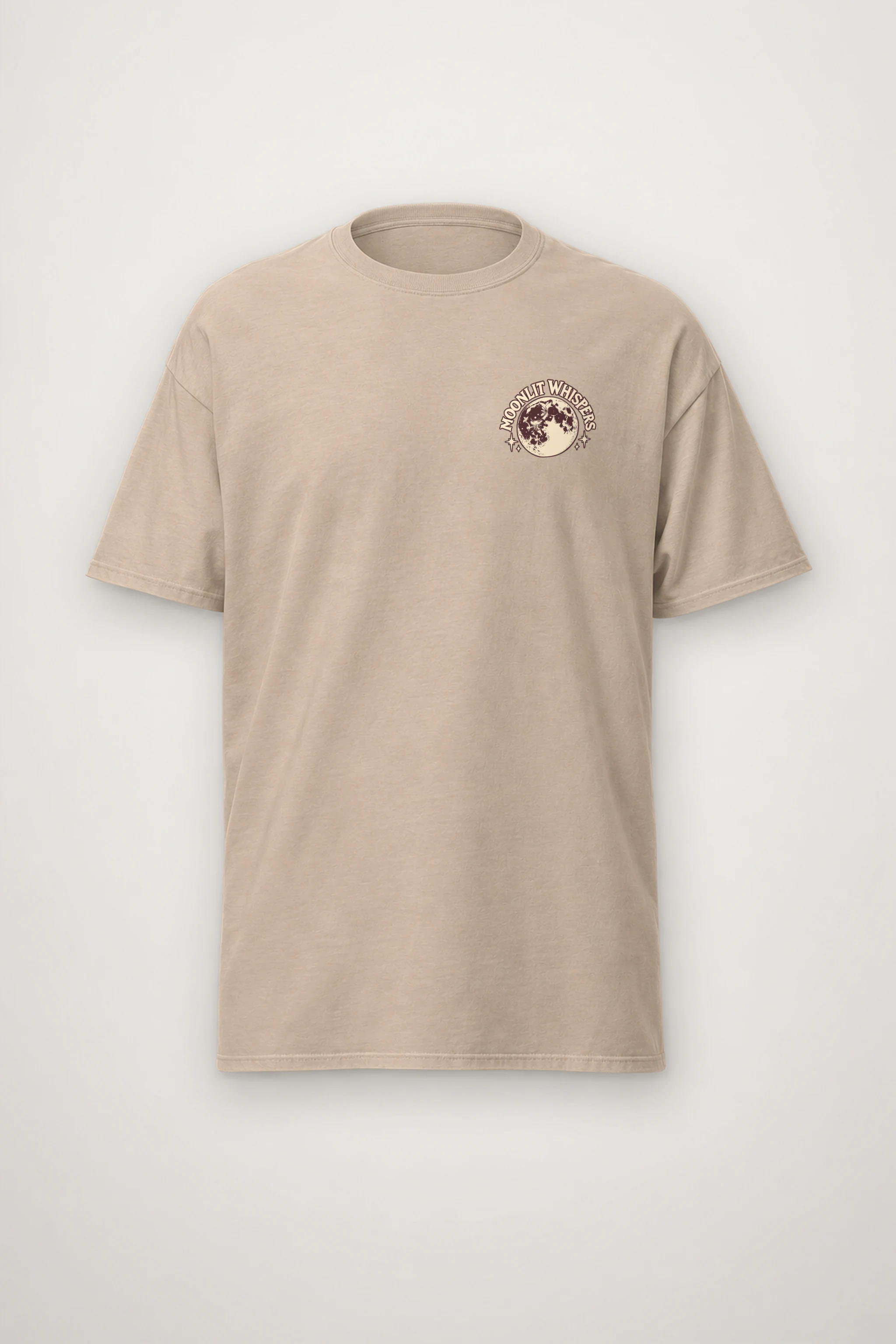 "Moonlit Whispers" Heavyweight Unisex Crewneck T-shirt
